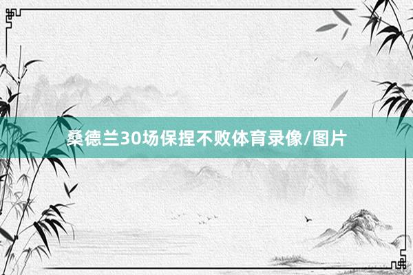桑德兰30场保捏不败体育录像/图片