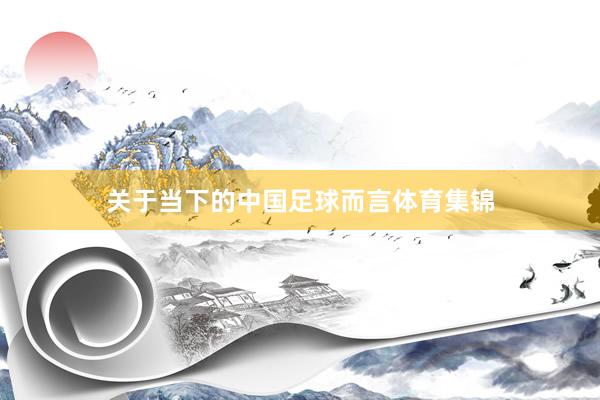 关于当下的中国足球而言体育集锦