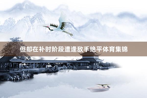 但却在补时阶段遭逢敌手绝平体育集锦