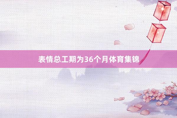 表情总工期为36个月体育集锦