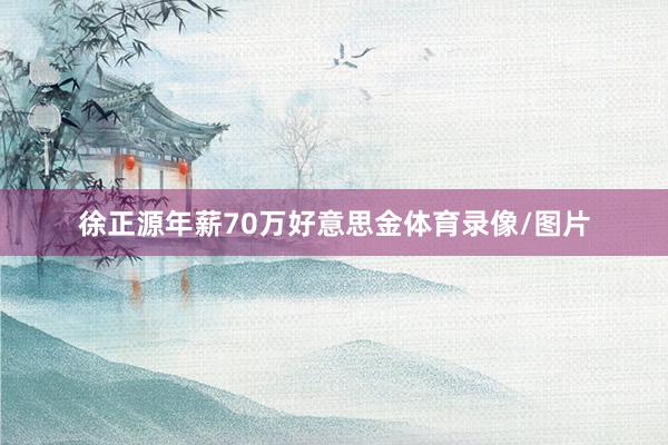 徐正源年薪70万好意思金体育录像/图片