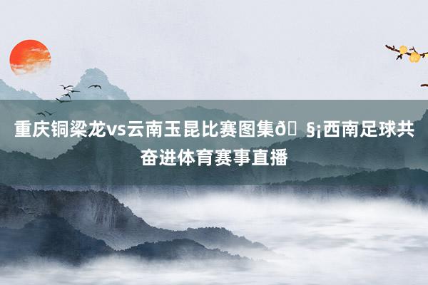 重庆铜梁龙vs云南玉昆比赛图集🧡西南足球共奋进体育赛事直播