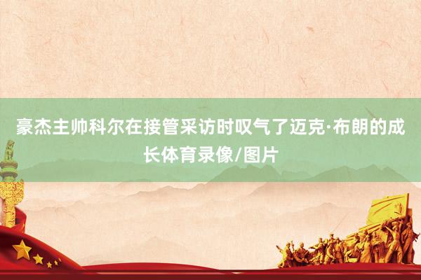 豪杰主帅科尔在接管采访时叹气了迈克·布朗的成长体育录像/图片