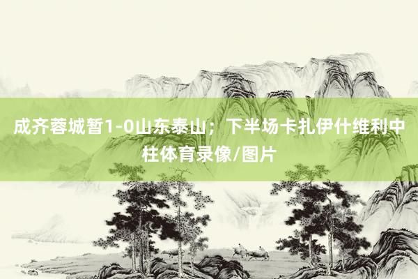 成齐蓉城暂1-0山东泰山；下半场卡扎伊什维利中柱体育录像/图片