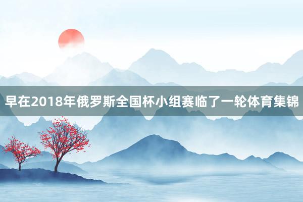 早在2018年俄罗斯全国杯小组赛临了一轮体育集锦